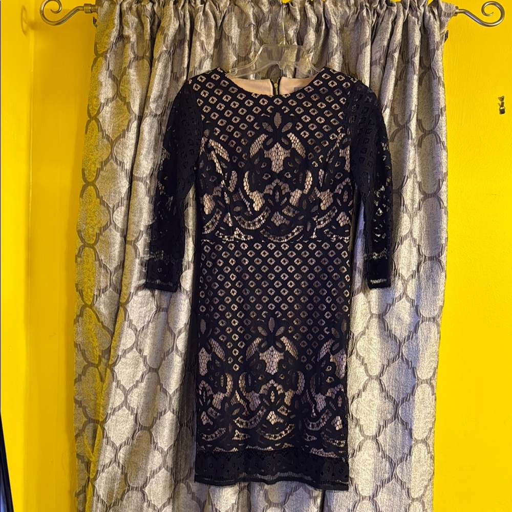 Elegant Black Lace Dress